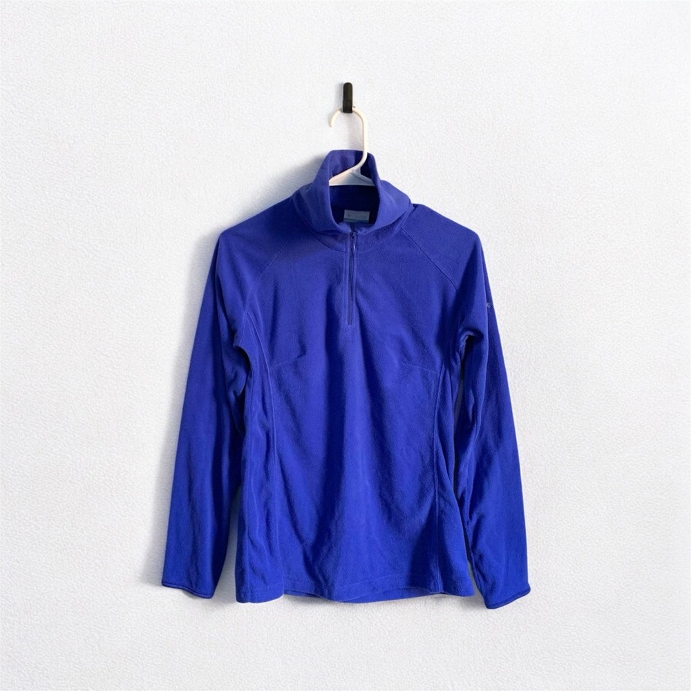 ❤️ 3/50 Columbia Purple Fleece Half Zip Sweater Jacket Small